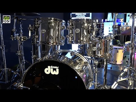 DW Drums' first full Stainless Steel drum set