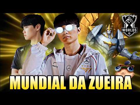 TODOS os CAMINHOS LEVAM ao FAKER - MUNDIAL DA ZUEIRA | Worlds 2025 | T1 x TES | GENG x KT