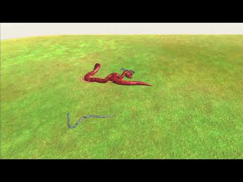 3 Green Anaconda vs 3x all units - Animal Revolt Battle Simulator