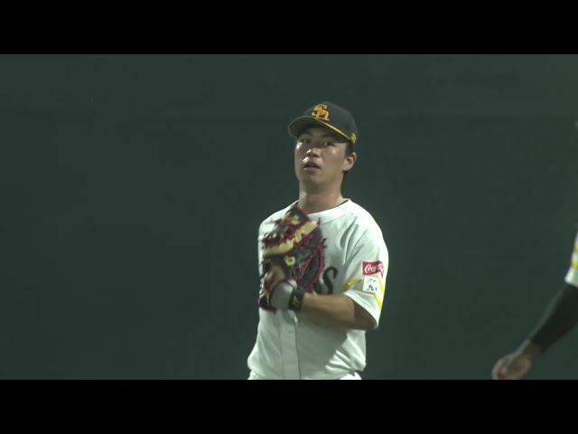 【ファーム】ホークス・牧原巧汰 ファースト後方のフライを上手に捕球!! 2025年7月12日 福岡ソフトバンクホークス 対 広島東洋カープ