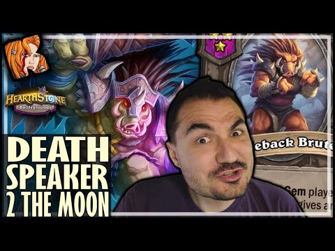 WHEN DEATH SPEAKER ROCKETS TO THE MOON! - Hearthstone Battlegrounds