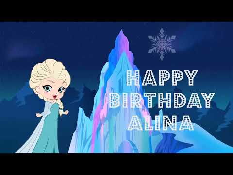 Happy Birthday Alina - greeting card video ❤️