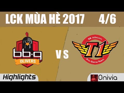 BBQ vs SKT Highlights Game 1 LCK MÙA HÈ 2017 ngày 4/6