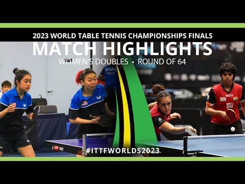 Kamath/Batra vs Quan/Lin | WD R64 | 2023 ITTF World Table Tennis Championships Finals