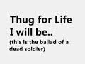 2Pac Ballad Of A Dead Soulja Lyrics