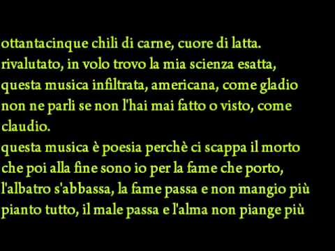 MARRACASH FEAT. DARGEN E RANCORE- L'ALBATRO (TESTO)