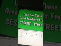 Look For These Great Products From Sesame Street