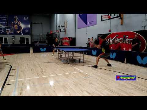 Men's QF: Bryant (2368) vs Coach Ju Mingwei (2732) at Butterfly Open on 2019-3-3 in Walnut Creek