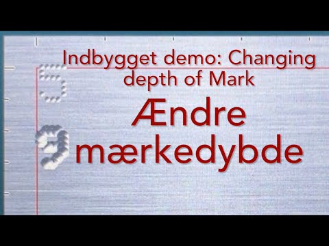 Ændre hvor dybt der mærkes PRYOR PortaDot  60-30 Touch batteridrevet bærbar mærkemaskine