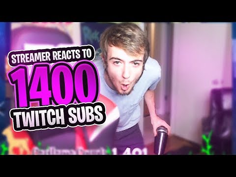 SOAR CARL REACTS TO 1400 TWITCH SUBS! (Celebrating With Crazy Sub Squads)
