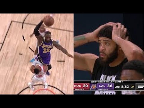 LeBron James CRAZY Dunk On Russell Westbrook | Lakers vs Rockets Game 1 | 2020 NBA Playoffs