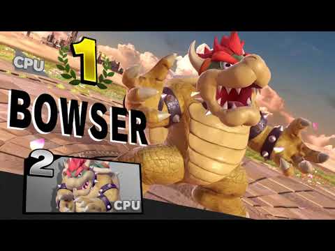 all Bowser victory poses