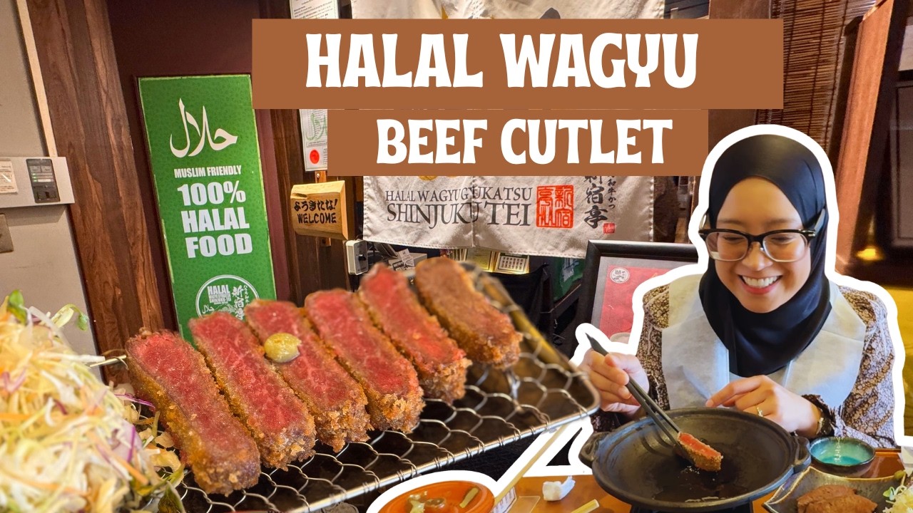 Halal Wagyu Gyukatsu in Osaka Umeda 🇯🇵 Full Experience with A5 Wagyu and Prayer Room!