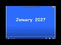 Starfall Calendar January 2027 Title Card
