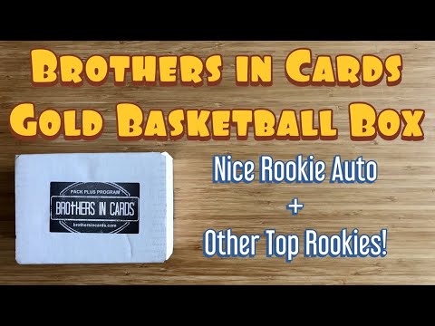 Brothers in Cards Gold Basketball Box - September 2020 - NICE ROOKIE AUTO + MORE TOP ROOKIE CARDS!
