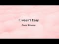 It wasn't Easy - Cece Winans (Lyric video)