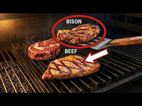 Cook-Off: Beef Ribeye vs Bison Steak - Flavor & Texture Revealed!