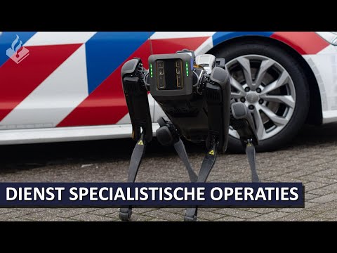 Politie - DSO verwelkomt nieuwe robot genaamd Spot | Boston Dynamics' Spot Robot |
