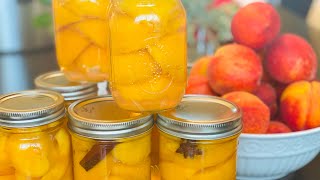 Home Canning Peaches or Nectarines ~ Hot Packing ~ Infused Sugar Syrup ~ Fruit Float ~ Siphoning