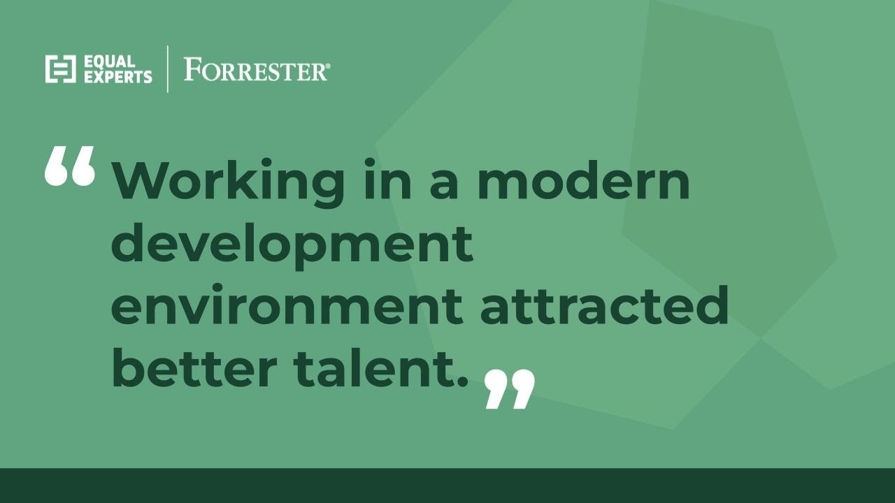 Implementing modern development practices helps retain teams and attract new talent