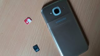 Samsung Galaxy J2 2016 - How to Insert SIM card and SD Card