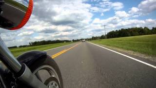 preview picture of video 'Riding with two GoPro Hero HD cameras on my highway bars.'