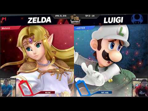 Battery Basement: Lights Out - Melonz (Zelda, Palutena) Vs. PHP|~King (Luigi) - Top 32 LR4