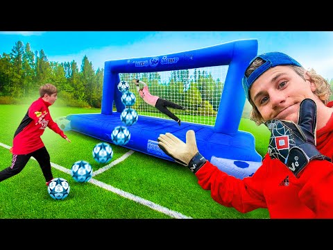 THE BEST GOALKEEPER WINS!! FOOTBALL CHALLENGES with the neighbors