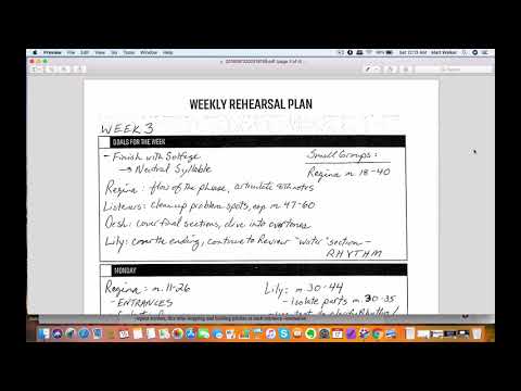 Choir Director Corner Rehearsal Planner Tutorial