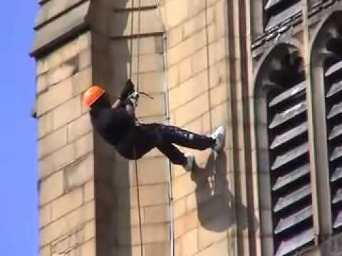 Abseiling Wakefield Cathedral
