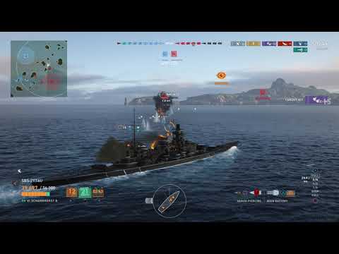 World of Warships: Legends Scharnhorst B Premium VI BB Pt 1 Black Friday Camo