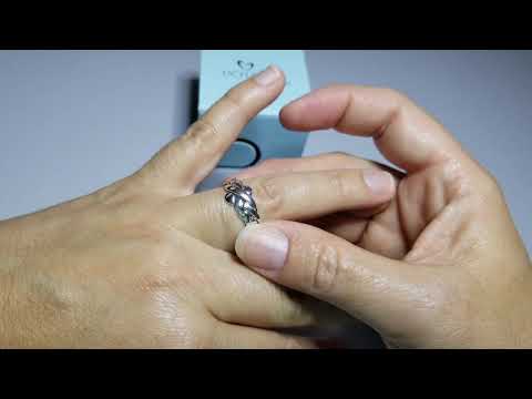 Puzzle Ring Solution for 4ASL 4 Band Sterling Silver Puzzle Ring