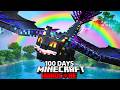 I Spent 100 Days In RAINBOW ONLY HOW TO TRAIN YOUR DRAGON In Minecraft