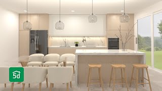 Planner 5D Tutorial: Kitchen #Planner5D #5DPlanner
