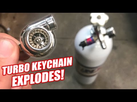 Turbo keychain vs. 850 psi (didn't end well)