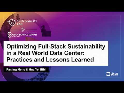 Optimizing Full-Stack Sustainability in a Real World Data...- Chen Wang, Hua Ye & Fan Jing Meng