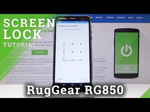How to Set Up Password in RUGGEAR RG850 – Add Screen Lock