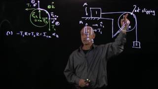 PS.10.1 Worked Example - Blocks with Friction and Massive Pulley