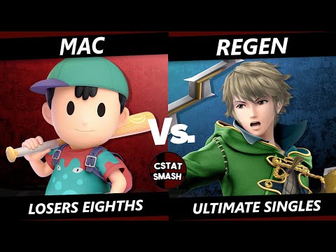 NO CAPS 9/13/19  - MAC( Ness) vs Regen (Robin, Pacman, Metaknight) Smash Ultimate Losers Eighths