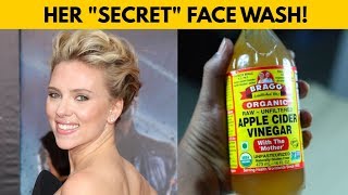 😱Scarlet Johansson’s "SECRET" Apple Cider Vinegar Face Wash RECIPE - Apple Cider Vinegar for Face
