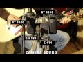 condenser mics comparison ; at4050,c414,km184 ...