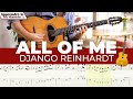 All of Me version Django Reinhardt - Solo et tablature (Gyspy jazz free tab)