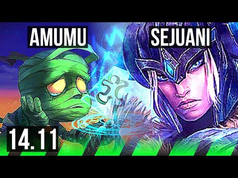 AMUMU vs SEJUANI (JGL) | Rank 6 Amumu, 5/2/7 | TR Challenger | 14.11