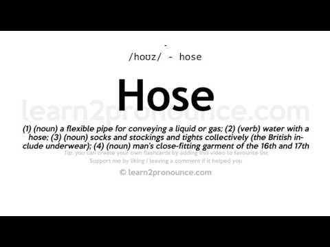 Pronunciation of Hose | Definition of Hose