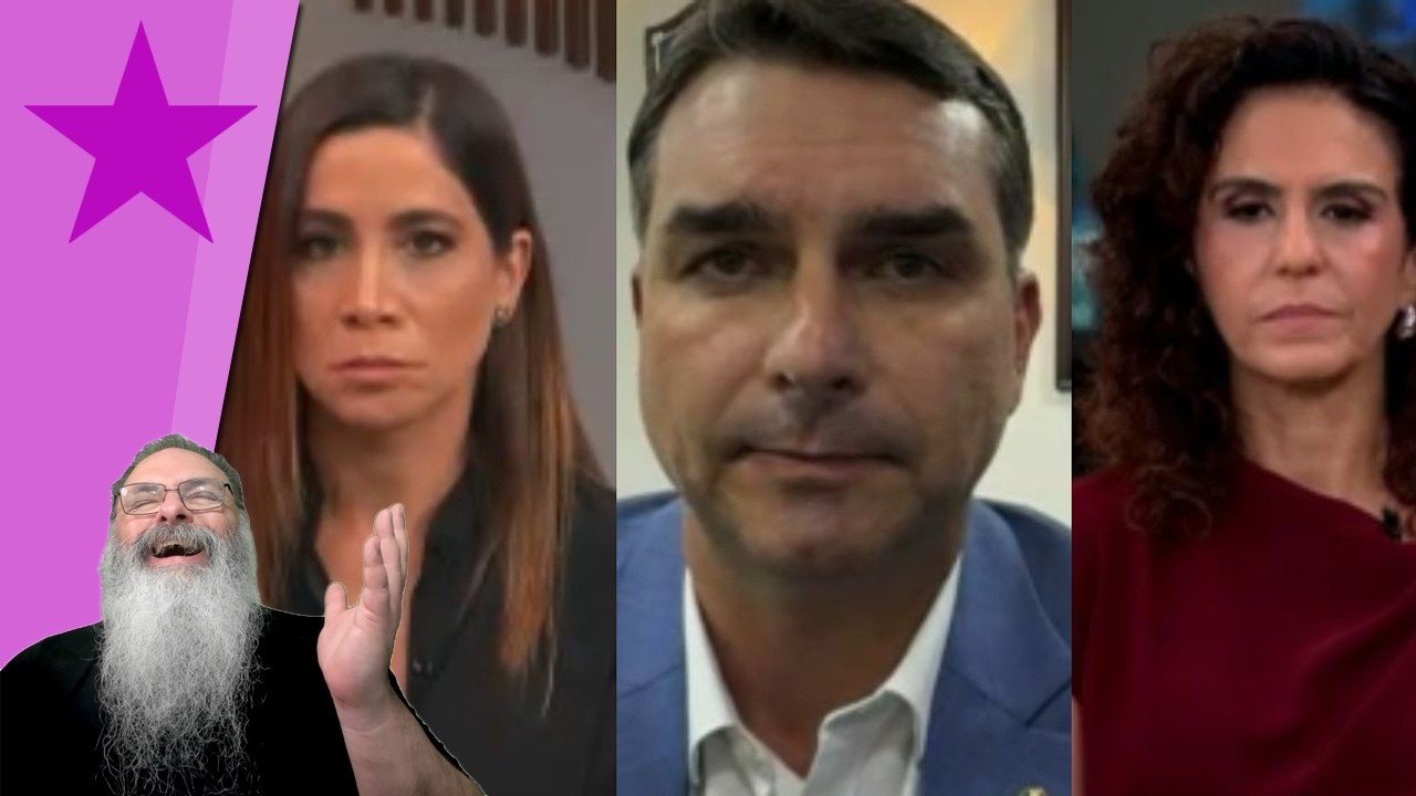 FLÁVIO BOLSONARO cala ENTREVISTADORA da GLOBO NEWS e EXPLICITA o PROBLEMA da GLOBO na NOVA ERA