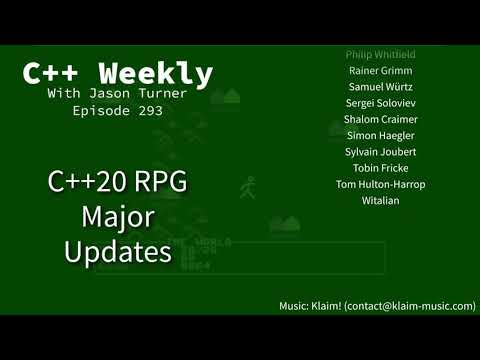 C++ Weekly - Ep 293 - RPG in C++20 Project: Major Updates!