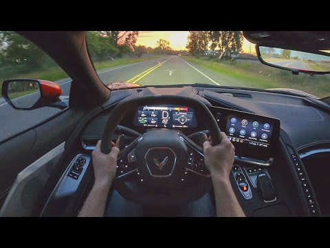 2021 Chevrolet Corvette Z51 - POV Night Drive (Binaural Audio)