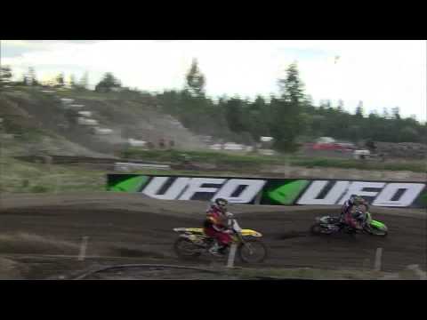 MXGP of Finland 2013 - Tommy Searle and Clement Desalle fight - Motocross