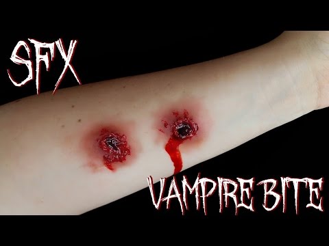 VAMPIRE BITE MAKEUP TUTORIAL | EASY SFX Vampire Bite Video