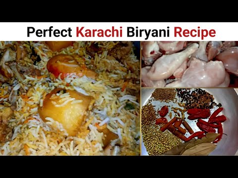 Perfect Chicken Karachi Biryani Recipe | Quick And Tasty Chicken Biryani | Chicken Dum Biryani